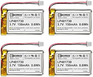 4 X EEMB 3.7V 150mAh 401730 akumulator Lipo Akumulator litowy polimerowy ze złączem Molex - Upewnij się, że polaryzacja urządzenia pasuje do akumulatora przed zakupem!!!