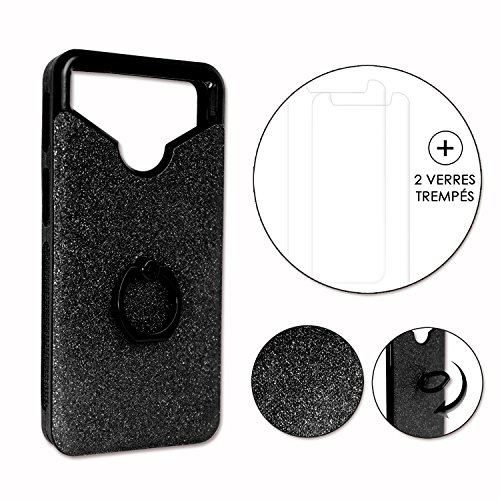 PH26 Echo Studio – Carcasa Trasera de Silicona con diseño de Diamantes, antigolpes, con Anillo para Selfies, Fotos y Soporte de vídeo