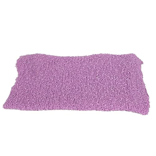 DOITOOL Envoltura de Fotos de bebé Fotografía Lana Muselina envolturas recién Nacidas Envoltura elástica para bebé Accesorio de Foto de Envoltura de bebé Envoltura Infantil Púrpura