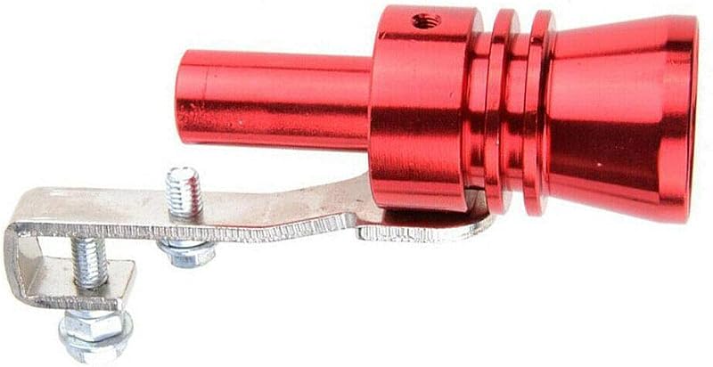 Car Muffler Turbo Whistle Exhaust Pipe Roar Maker XL Red | Oversized, Car Accessories, Loud Exhaust Sound, Easy Install, Red