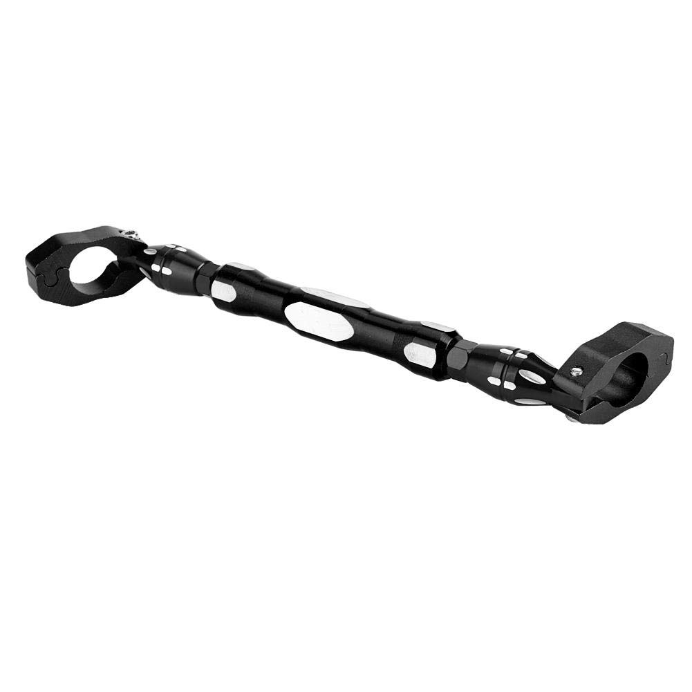 Unique Bargains Universal Motorcycle Balance Bar 7/8'' 22mm Handlebar Cross Bar Black Aluminum Alloy