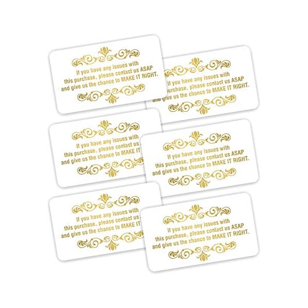 Dankeskarten für Ihre Bestellung (100 Stück) atemberaubende Goldfolie Briefpresse 8,9 x 5,1 cm Verpackungseinlage. – Bild 10