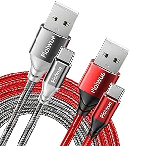 USB C Cable, USB Type C Fast Charging Cable Fast Charger Cord 2Pack 3M Braided Compatible with Samsung Galaxy S20 S10 S9…