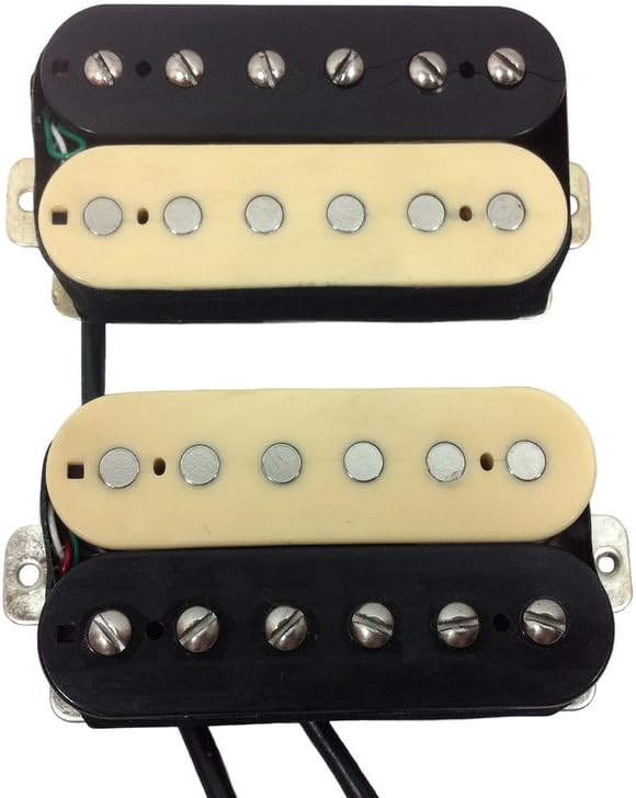 Alegree handwound Heat Wave - high output hot rodded humbucker set - white bobbins