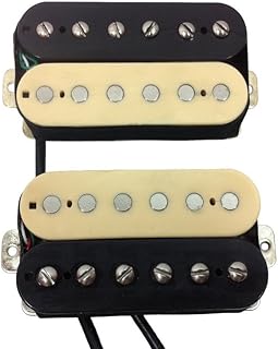 Alegree Heat Wave – Juego de humbucker con rodajas en caliente de alto rendimiento – Bobinas de cebra color crema y negro
