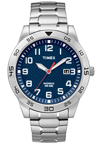 Timex TW2P61500 Mens Fieldstone Way Silver Steel Bracelet Watch