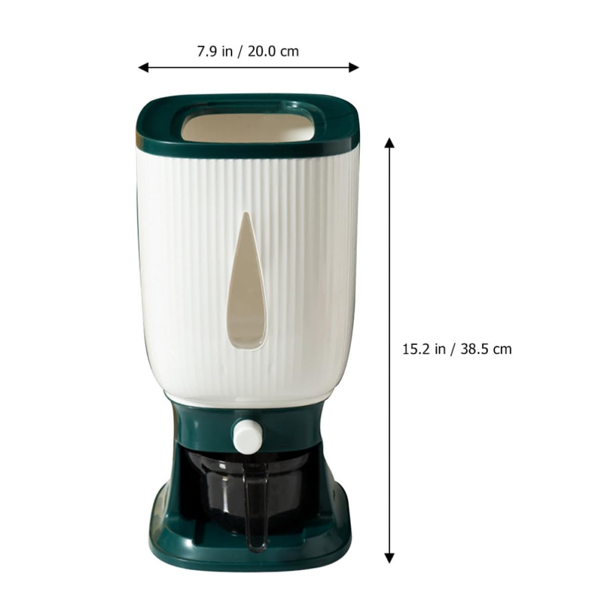 Contenitore Ermetico Verde in Pp da 10kg per Cereali