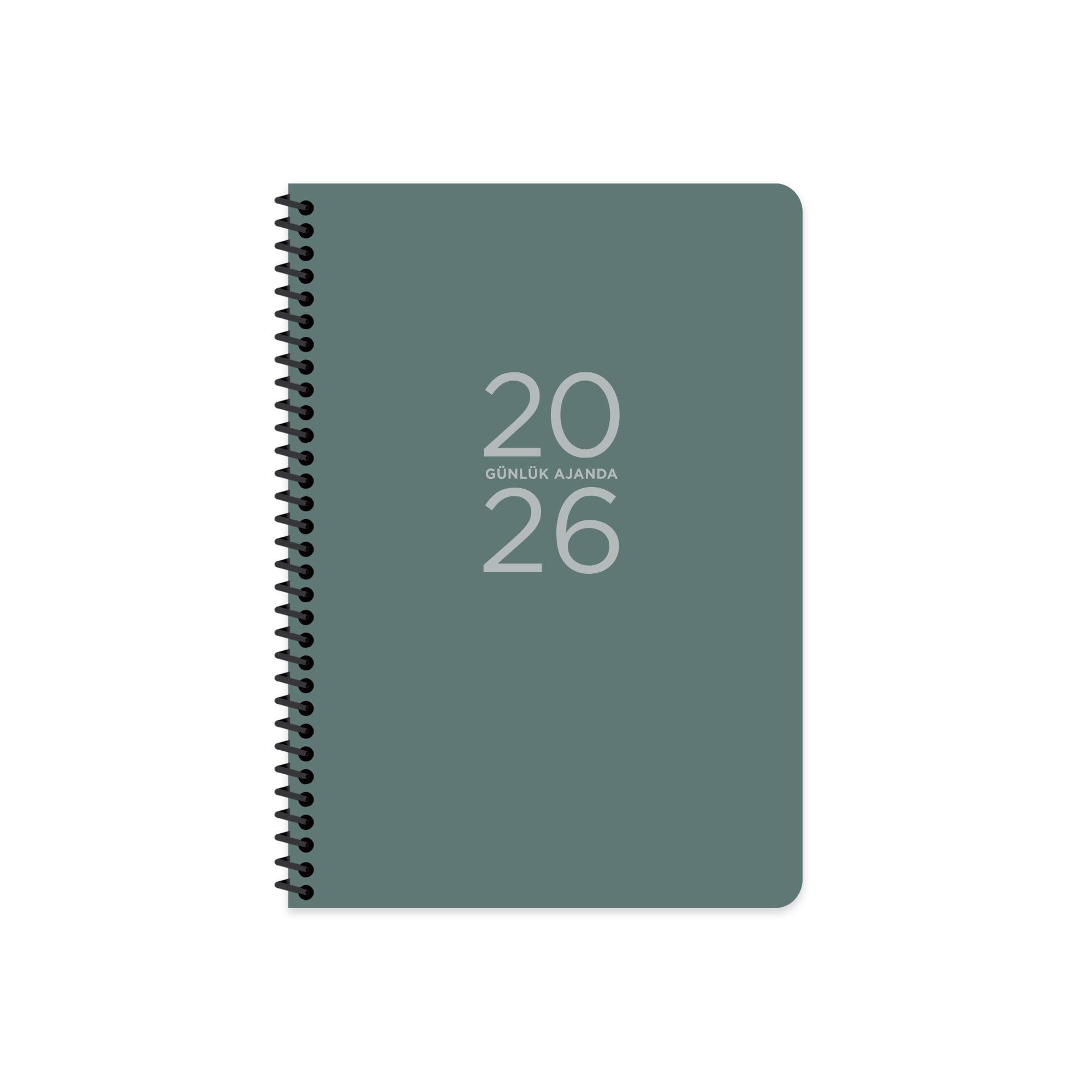 Sharkin Color - Agenda 2026, 17 x 24, a spirale, colore: Verde