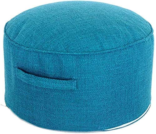 Puf taburete de lino de algodón Home Essentials con acabados premium