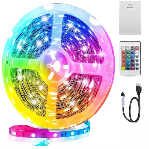 【Alimentato da batterie e USB】Striscia LED Può essere utilizzato con due metodi: alimentato a batteria o tramite USB. Funziona con 3 batterie AA (non incluse). Per poterlo utilizzare ovunque e in qualsiasi momento, sia all'interno che all'esterno, e ottenere eccellenti effetti cinematografici a casa.