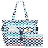 G4Free Bolsa de playa grande impermeable a prueba de arena, bolsa de piscina con cremallera para mujer