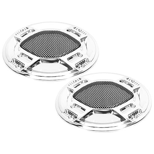 Uonlytech 2pcs Car Speaker Protector Mesh Metal Speaker Grill Case Dust for Cars Trucks and Boats