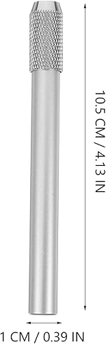 Miniatura 4 de TEHAUX 5 extensores de lápiz, de acero inoxidable de 4 pulgadas, ajustable, soporte de carbón, extensor de manga para bolígrafo, alargador para