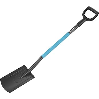 Cellfast cellPRO G rtnerspaten Spaten Rund G rtnerspaten Ergonomischer Griff SAFETOUCH 120cm 40-006 Schwarz