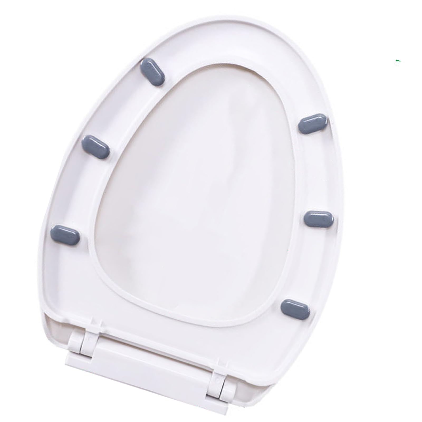 Kalttoy Women's V Shaped Toilet Covers Quiet-Close Lid And Seats Toilet Lid Countoured Seats Bathroom Accessory Abs Texture Suitable For Restroom Covers