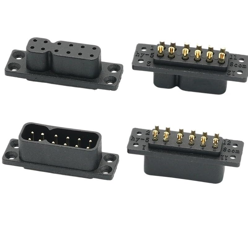 Conector de potencia alta temperatura JY12P macho hembra miniatura 3