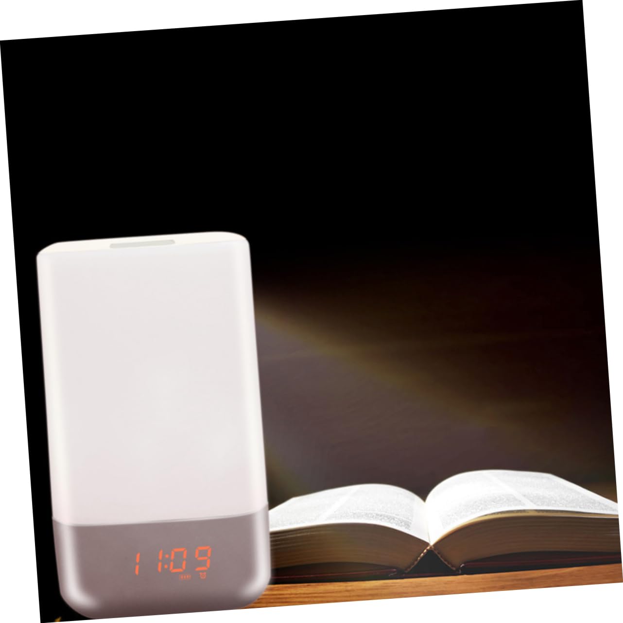 Ciieeo Lampe de Chevet Réveil avec Simulation Lever de Soleil et Fonction D'alarme Tactile en Abs pour Chambre