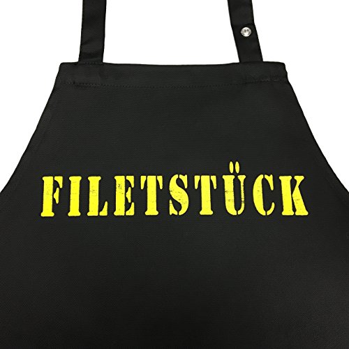 Preisvergleich Produktbild FILETSTÜCK - Kochschürze, Grillschürze mit verstellbarem Nackenband und Seitentasche