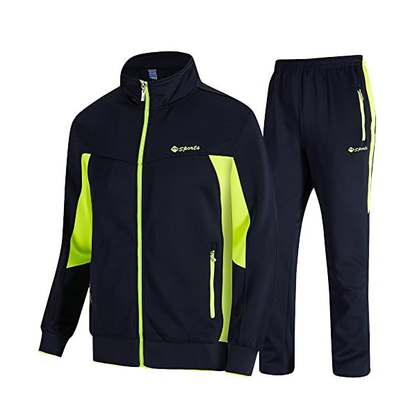 Survêtement homme ensemble sport sweat zippé pantalon jogging casual