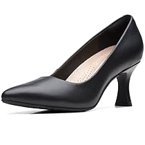 Clarks Women’s Kataleyna Gem Pump, Pelle Nera, 39.5 EU