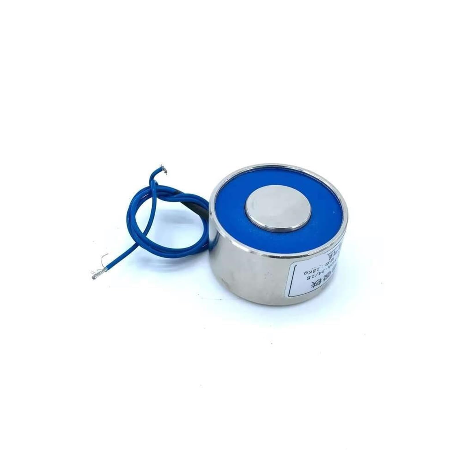Ventouse électrique 12V cylindrique solénoïde fermé 34/18 capacité 18kg