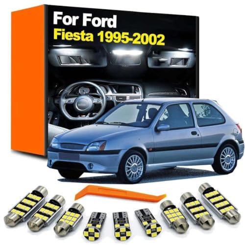Bombillas LED de alta luminosidad para el techo y mapas de Ford Fiesta MK4 MK5 desde 1995 a 2002