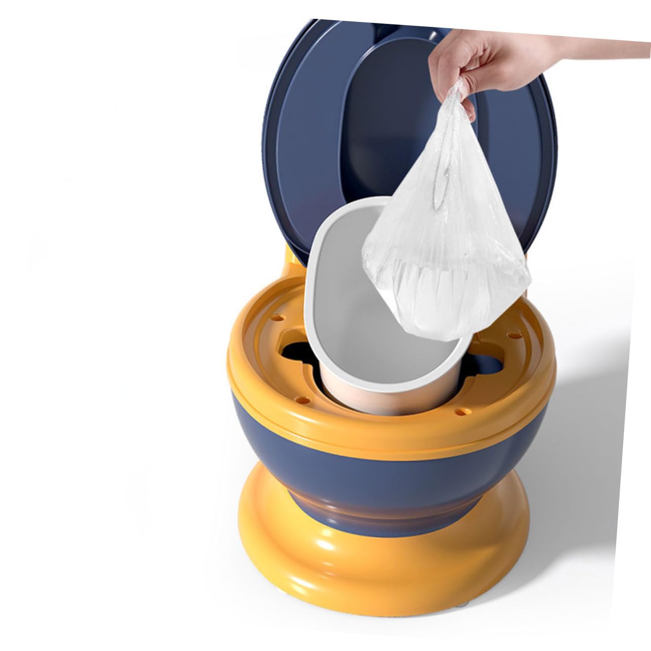 Orinal Portátil para Niños Pequeños, Diseño Realista de Plástico