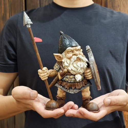Figura Decorativa Enano Vikingo Guerrero Norse miniatura 2