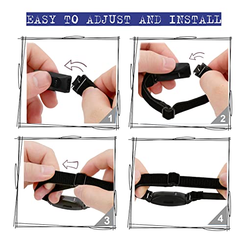 Adjustable Elastic Fitbit Inspire 2 Bands Compatible with Fitbit Inspire 2 / Inspire/Inspire HR, Stretch Soft Nylon Sport Breathable Wristband Replacement Women Men (5 Pack) by HUYIIO - Used condition - Image 3