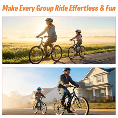 Miniatura 7 de Cuerda De Remolque Bicicleta Para Niños De 2m, Remolque Bicicleta Niños Para Todo Tipo De Manillares, Capacidad De 264 Lbs, Accesorios Bicicleta Para Bicicletas Infantiles, E-Bikes Y Mtb
