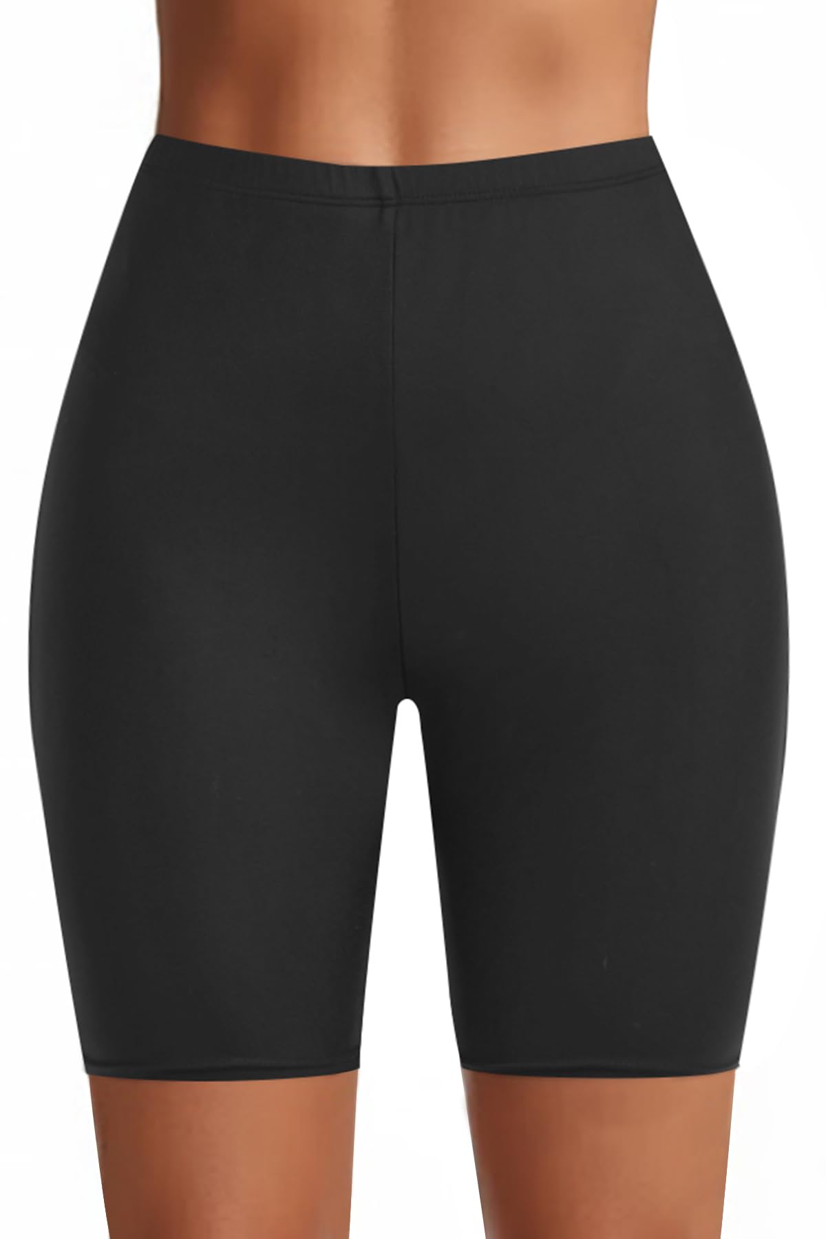 Holipick 7 Swim Shorts for Women - High Waisted Bathing Suit Shorts Tummy Control Swimsuit Boyshorts Bottom with