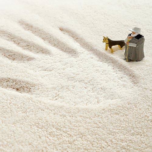 Tapis esthétique abstrait haut de gamme lavable pour salle à manger - 4