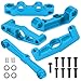 Vgoohobby Metal Steering Knuckles Kit A-Arms Suspension Arm Motor Mount Shock Tower Upgrade Parts Set Compatible with Tamiya TT-02 1/10 RC Car