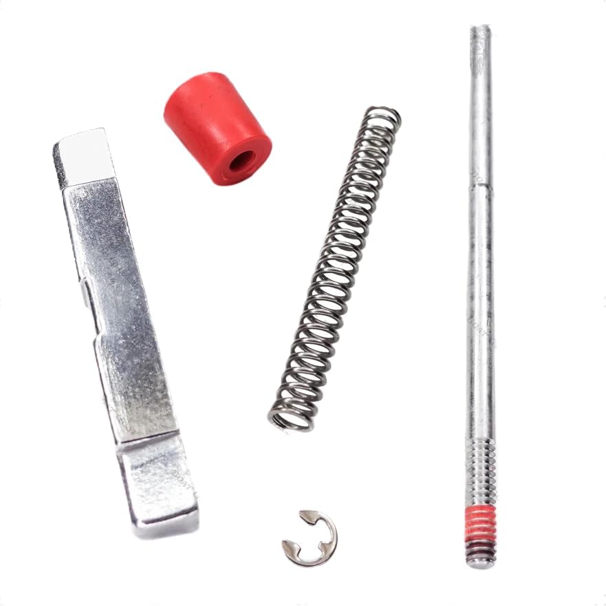 Tilt Pin & Latch Replacement Kit Compatible with FOR MotorGuide 03 Transom Mount Trolling Motors | Includes Tilt Pin Latch Bar Button Spring & E-Clip M899386T 8M0047772 MCK02302T MCK01401T