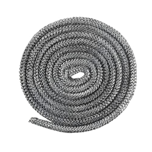 Joint Insert Cheminée 10mm x 2,5m Joint Tressé pour Insert et Poêle Joint de cheminée Joint de Porte en Fibre de Verre pour Poêle, Cheminée, Tube Poele, Porte de Four - Résistant Chaleur de 550°C