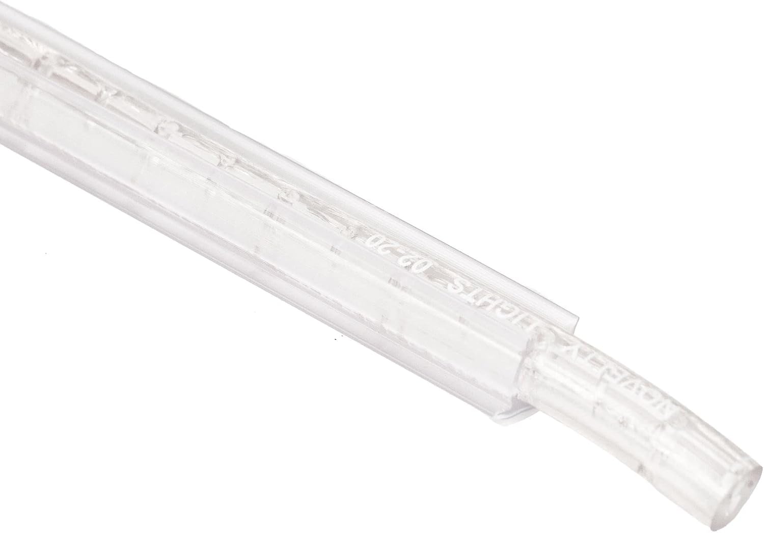 Novelty Lights 10 Pack 3/8in Rope Light Track, Made in USA 3 Feet Clear PVC Mounting Channels for Indoor or Outdoor Rope Lights, UV Treated, 360 Degree Lighting