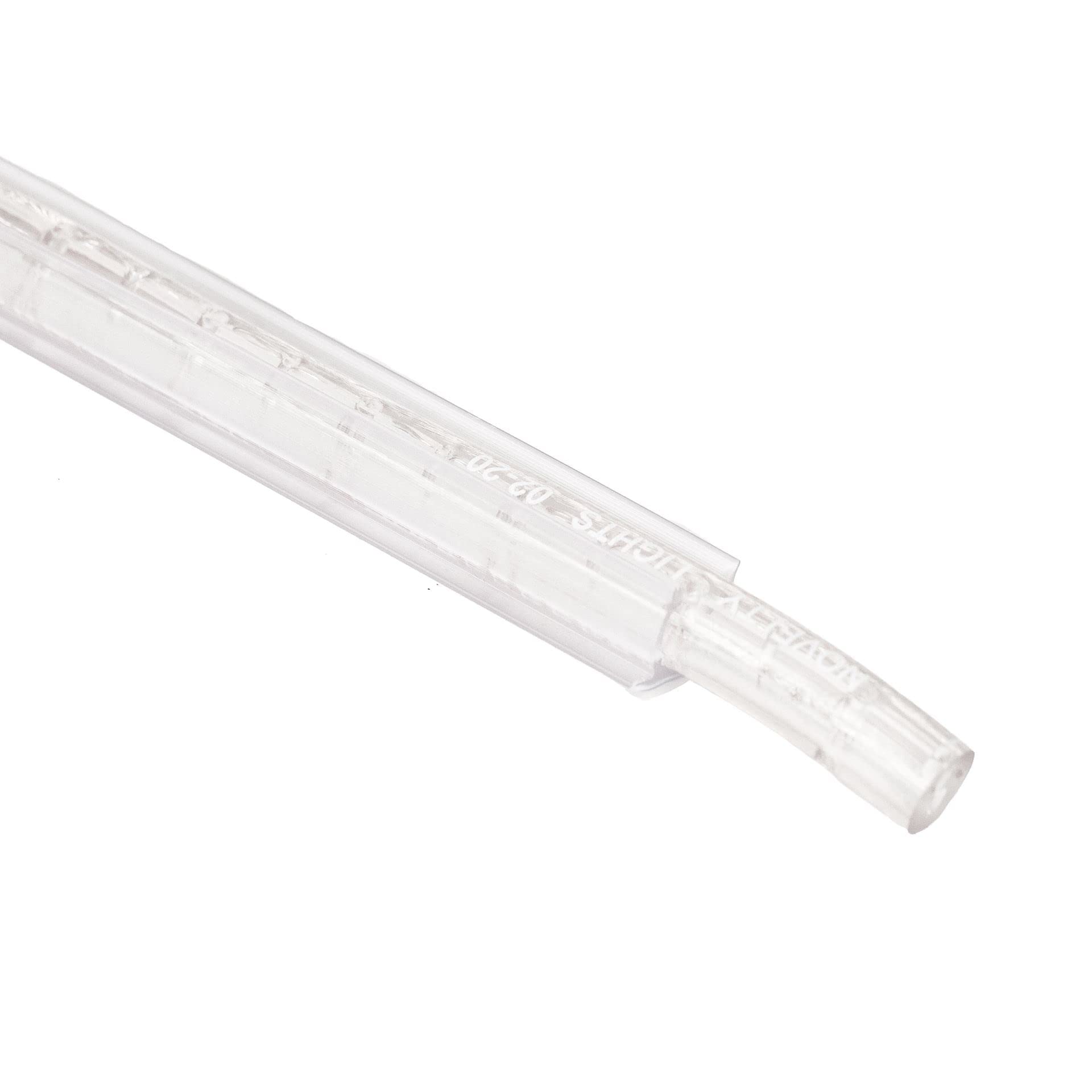 Novelty Lights Lichtschlauch, 91 cm, 40 Stück, 1,27 cm, PVC-Kunststoff-Montageschiene mit robustem Kanal, Lichtschlauch für Außenrohrseil (transparent)