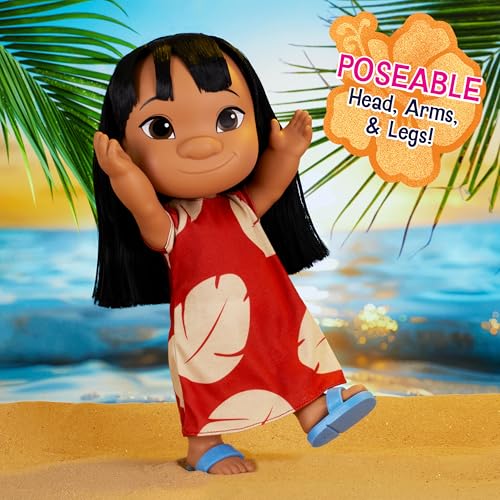 Disney Lilo & Stitch 14-inch Poseable Lilo Doll with 5-inch Stitch Figure, Collectible Toys, Toy for Fans, Girls, Kids, Ages 3 and Up by Just Play by Just Play - Image 2