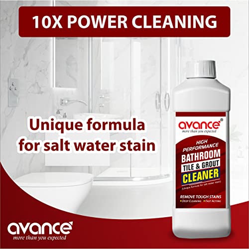 Image of Avance Bathroom Tile & Ceramic Cleaner, Hard water Marks, Limescale & Soap Deposits (1Litre)
