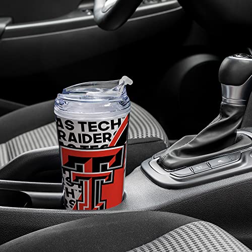 Gobelet Texas Tech NCAA double paroi 710ml avec couvercle