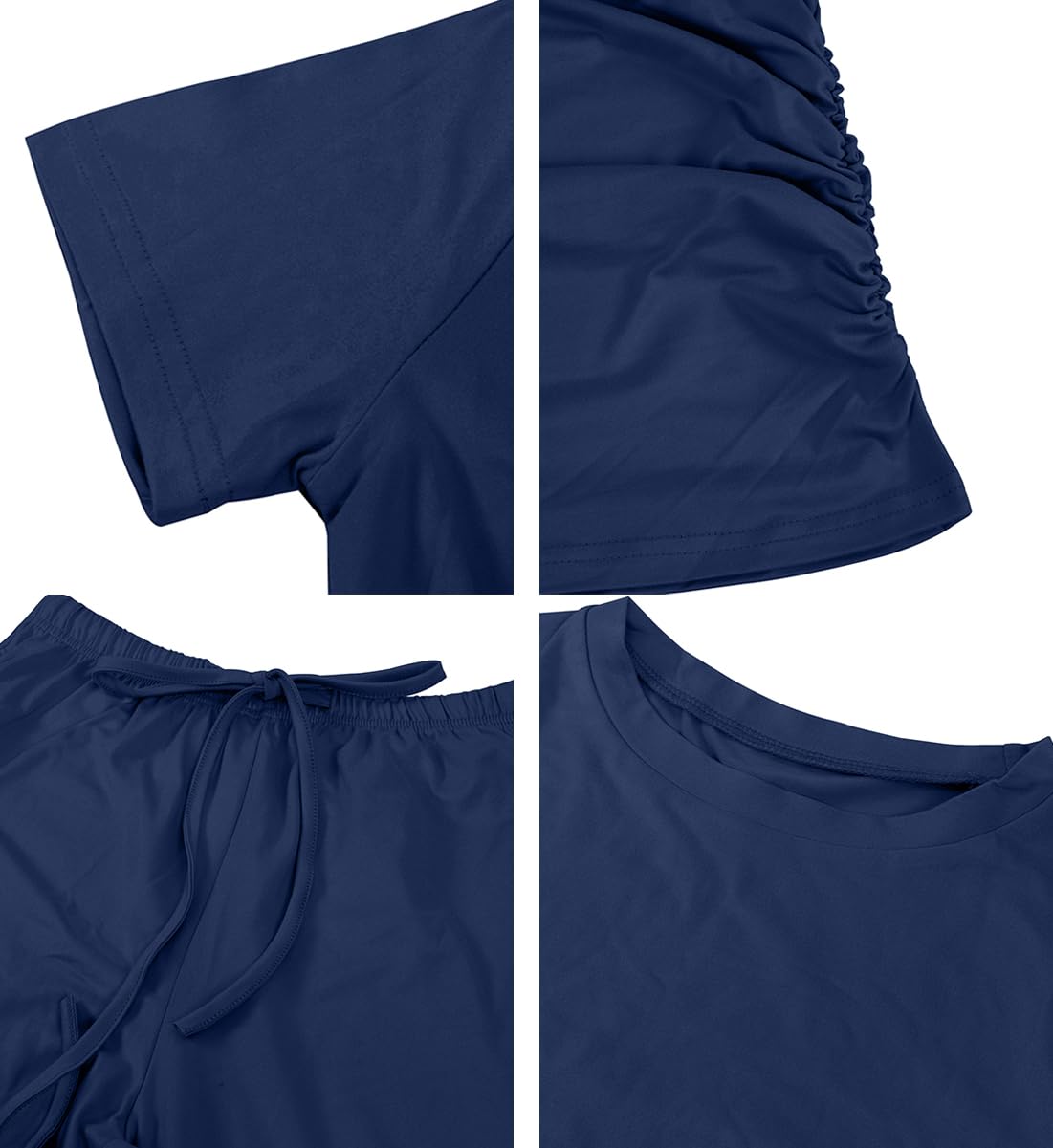 Rayson Conjunto Deportivo Mujer Ancho Dos Piezas Casual Chandal Mujer Completo Manga Larga Conjunto Pantalon y Blusa con Bolsillo Elegante para Casa Fitness Jogging