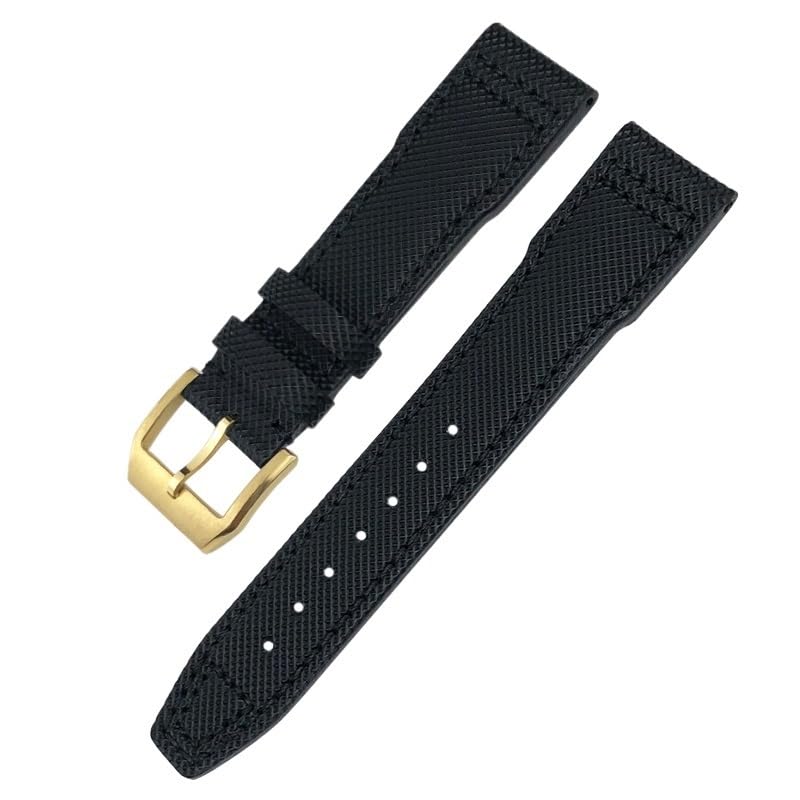 Bracelet de montre en cuir de vache haute qualité pour IWC Pilot Series, élégance 20mm