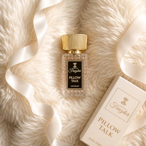 Image of Pillow Talk Hair Perfume for Women - 30ml | Floral Woody Musky Hair Fragrance | Long Lasting Lightweight Hair Mist | Rose White Florals Warm Woods & Soft Musk Scent | Non-Drying Luxury Hair Perfume