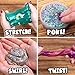 Slimygloop Mix'Ems by Horizon Group USA-Mix & Create 10 Different Gooey, Putty, Slime with Pompoms, Sequins, Confetti & 3 Mystery Collectibles, Multicolor, One Size
