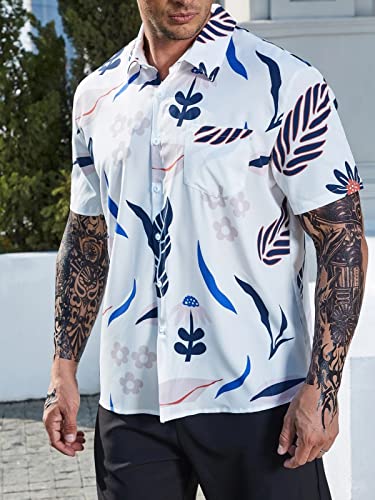Image of Leriya Fashion Men's Rayon Regular Fit Casual Shirt | Stylish | Printed| Formal|Solid Short Sleeve | Trendy | Summer-Button Down (Available in Plus Size)