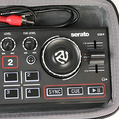 co2CREA Hart Tasche für Numark DJ2GO2 / DJ2GO2 Touch Ultra-portabler 2-Kanal DJ Controller Hülle Case Tragetasche (Nur Hülle)