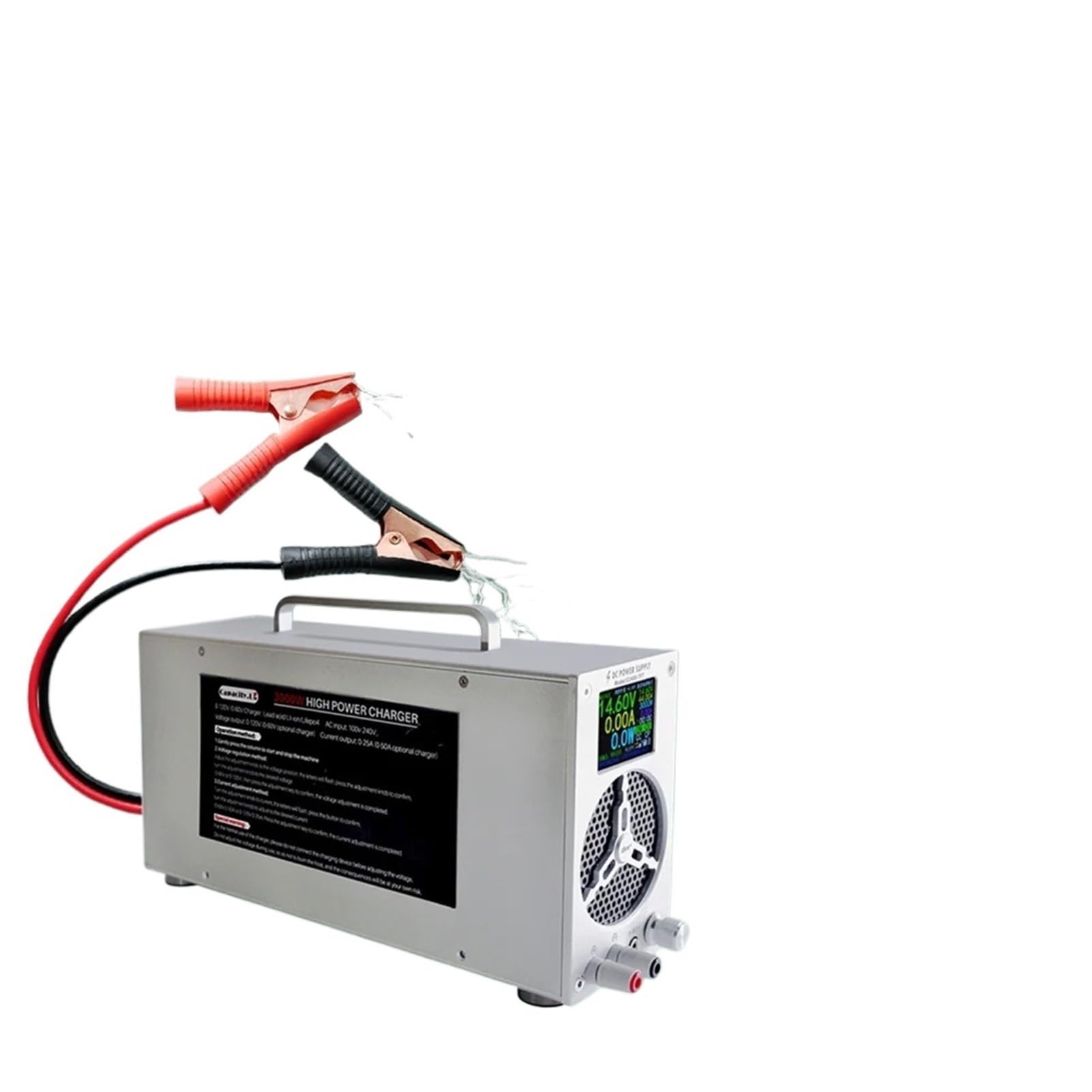 Uniwersalna ładowarka do akumulatora litowego/Lifepo4, regulowane napięcie 60 V, 50 A/120 V, 25 A, może ładować dowolny sprzęt na łodziach samochodowych (120 V 25 A Anderson)