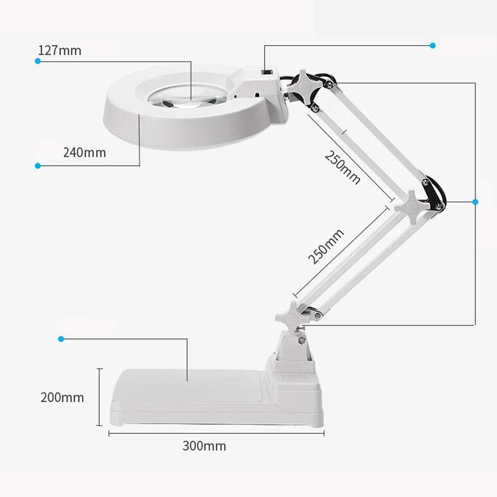 Lente d'Ingrandimento Grande Obiettivo Zoom 5X 10x Nuova Lente d'Ingrandimento Portatile Leggera da 80 mm, Lente per Leggere Hobby Giornali Mappe Monete Artigianato a Maglia
