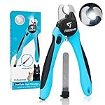 iToleeve LED Dog Nail Clipper with Light, Illuminates Nails or Bloodline for Safe and Easy Trimmers, Extra Sharp for Thick Nails, Quick Sensor, Avoid Over Cutting Toenail, for Cats & Dogs