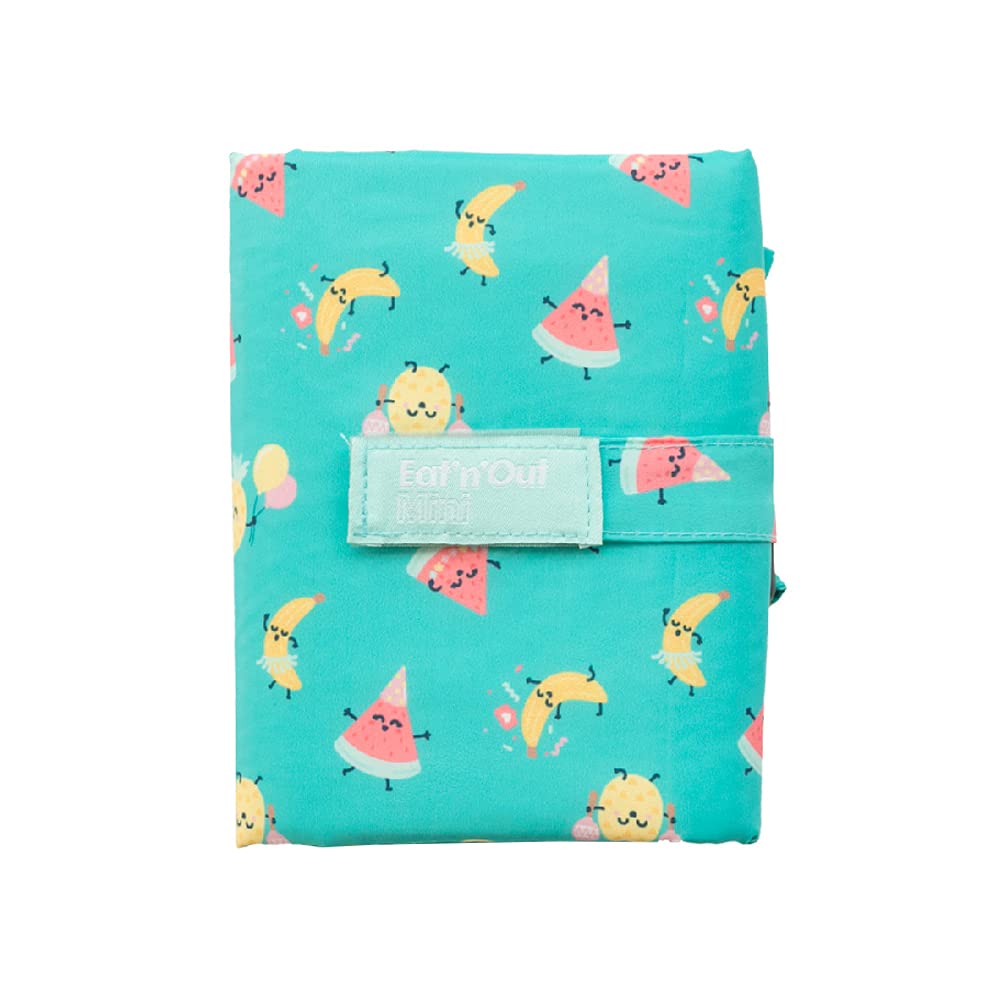 Roll'eat ® - Mr. Wonderful | Waterproof Thermal Bag Convertible into a Tablecloth, Reusable and Ecological without BPA with Zipper, for School, and Travel, Color Fruits - Eat'n'out Mini Mr Wonderful